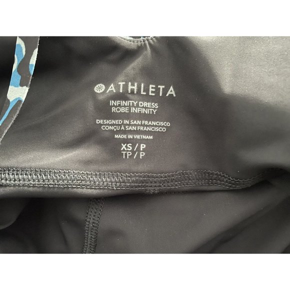 Athleta NWT $99 Women's Infinity Printed Tennis Dress Clouded‎ Leopard Blue XS - Picture 6 of 8